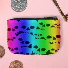 Rainbow Skull Collection Mini Coin Purse from ArtsNow.com Back