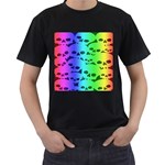 Rainbow Skull Collection Men s T-Shirt (Black)