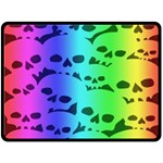 Rainbow Skull Collection Fleece Blanket (Large)