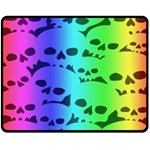 Rainbow Skull Collection Fleece Blanket (Medium)