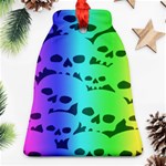 Rainbow Skull Collection Bell Ornament (Two Sides)