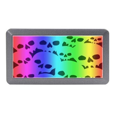 Rainbow Skull Collection Memory Card Reader (Mini) from ArtsNow.com Front