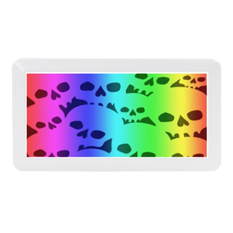 Rainbow Skull Collection Memory Card Reader (Mini) from ArtsNow.com Front
