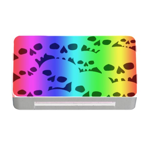 Rainbow Skull Collection Memory Card Reader with CF from ArtsNow.com Front
