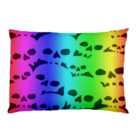 Rainbow Skull Collection Pillow Case (Two Sides) from ArtsNow.com Front