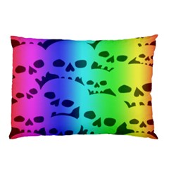 Rainbow Skull Collection Pillow Case (Two Sides) from ArtsNow.com Back