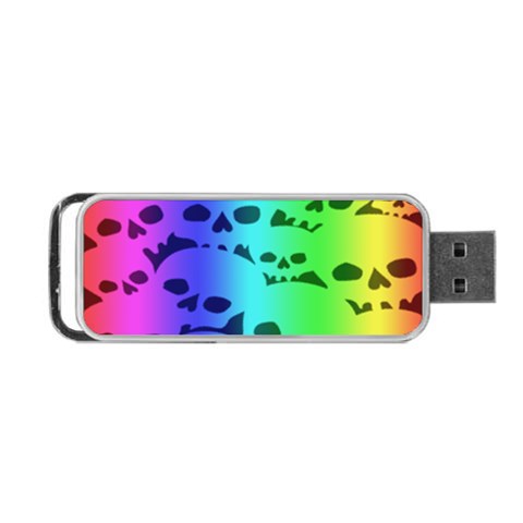 Rainbow Skull Collection Portable USB Flash (Two Sides) from ArtsNow.com Front