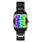 Rainbow Skull Collection Stainless Steel Barrel Watch