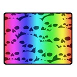 Rainbow Skull Collection Double Sided Fleece Blanket (Small)