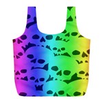 Rainbow Skull Collection Full Print Recycle Bag (L)