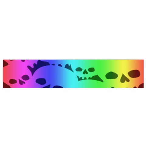 Rainbow Skull Collection Small Flano Scarf from ArtsNow.com Front