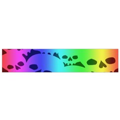 Rainbow Skull Collection Small Flano Scarf from ArtsNow.com Front