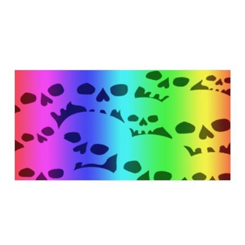 Rainbow Skull Collection Satin Wrap from ArtsNow.com Front