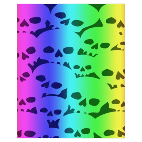 Rainbow Skull Collection Drawstring Pouch (XL) from ArtsNow.com Front