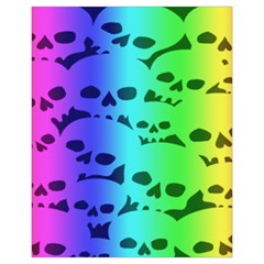 Rainbow Skull Collection Drawstring Pouch (XL) from ArtsNow.com Front