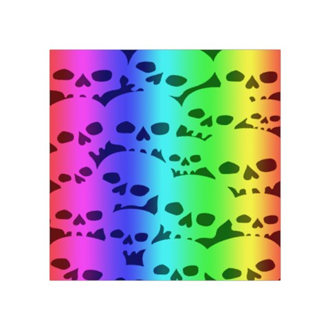 Rainbow Skull Collection Square Tapestry (Small) from ArtsNow.com Front