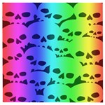 Rainbow Skull Collection Wooden Puzzle Square