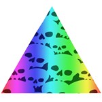 Rainbow Skull Collection Wooden Puzzle Triangle