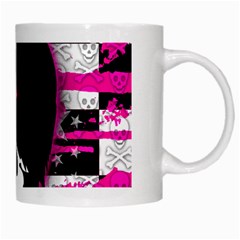 Scene Kid Girl Skull White Mug from ArtsNow.com Right