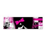 Scene Kid Girl Skull Sticker (Bumper)