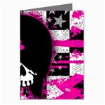 Scene Kid Girl Skull Greeting Cards (Pkg of 8)