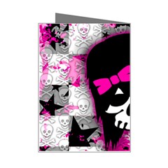 Scene Kid Girl Skull Mini Greeting Card from ArtsNow.com Right