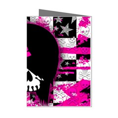 Scene Kid Girl Skull Mini Greeting Cards (Pkg of 8) from ArtsNow.com Left