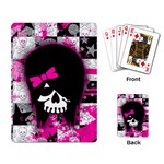 Scene Kid Girl Skull Playing Cards Single Design (Rectangle)