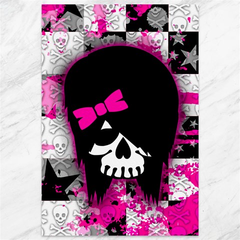 Scene Kid Girl Skull Canvas 12  x 18  from ArtsNow.com 11.88 x17.36  Canvas - 1