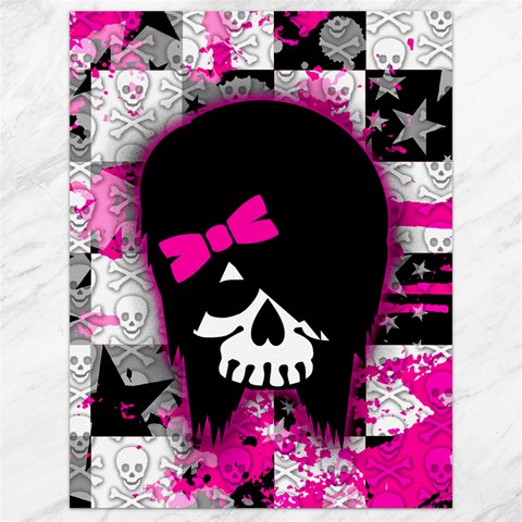 Scene Kid Girl Skull Canvas 18  x 24  from ArtsNow.com 17.8 x23.08  Canvas - 1