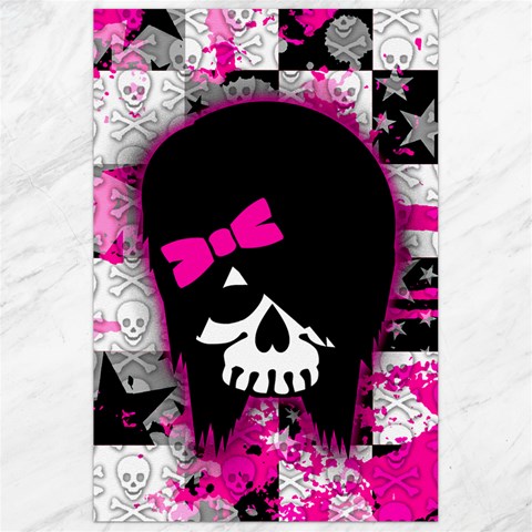 Scene Kid Girl Skull Canvas 24  x 36  from ArtsNow.com 23.35 x34.74  Canvas - 1