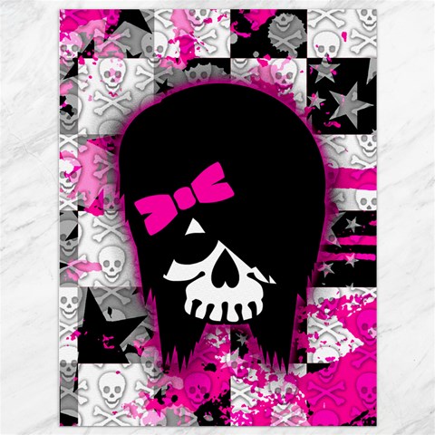Scene Kid Girl Skull Canvas 36  x 48  from ArtsNow.com 35.26 x46.15  Canvas - 1