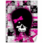 Scene Kid Girl Skull Canvas 36  x 48 