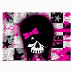 Scene Kid Girl Skull Large Glasses Cloth (2 Sides)