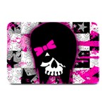 Scene Kid Girl Skull Plate Mat