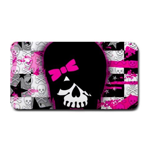 Scene Kid Girl Skull Medium Bar Mat from ArtsNow.com 16 x8.5  Bar Mat