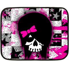 Scene Kid Girl Skull Double Sided Fleece Blanket (Mini) from ArtsNow.com 35 x27  Blanket Front