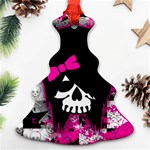 Scene Kid Girl Skull Christmas Tree Ornament (Two Sides)