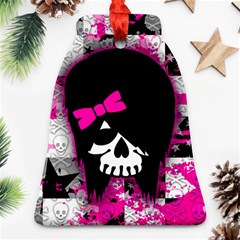 Scene Kid Girl Skull Bell Ornament (Two Sides) from ArtsNow.com Front