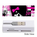 Scene Kid Girl Skull Memory Card Reader (Stick)