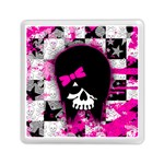 Scene Kid Girl Skull Memory Card Reader (Square)