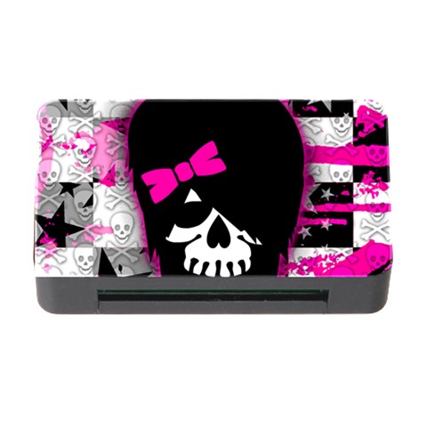 Scene Kid Girl Skull Memory Card Reader with CF from ArtsNow.com Front