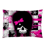 Scene Kid Girl Skull Pillow Case (Two Sides)