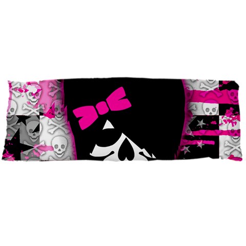 Scene Kid Girl Skull Body Pillow Case Dakimakura (Two Sides) from ArtsNow.com Front