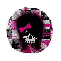 Scene Kid Girl Skull Standard 15  Premium Round Cushion  from ArtsNow.com Back