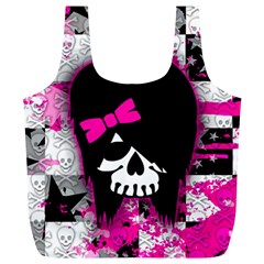 Scene Kid Girl Skull Full Print Recycle Bag (XL) from ArtsNow.com Front