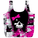 Scene Kid Girl Skull Full Print Recycle Bag (XL)