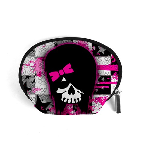 Scene Kid Girl Skull Accessory Pouch (Small) from ArtsNow.com Front