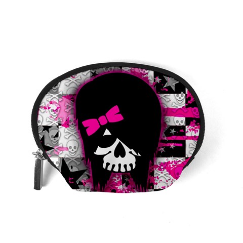 Scene Kid Girl Skull Accessory Pouch (Small) from ArtsNow.com Back