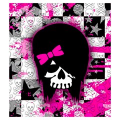 Scene Kid Girl Skull Drawstring Pouch (Medium) from ArtsNow.com Front